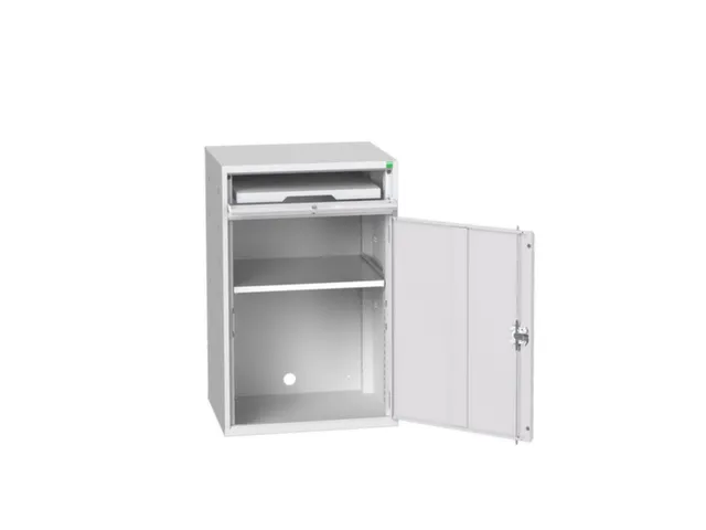 pc-kast 1000x650x550mm toetsenbordblad RAL7035