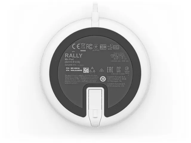Logitech Rally Mic Pod Modulaire microfoon Wit
