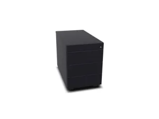 mobiel ladeblok,HxBxD 525x430x800mm,3lade(n),m. greeplijst,CC-zwart - 1