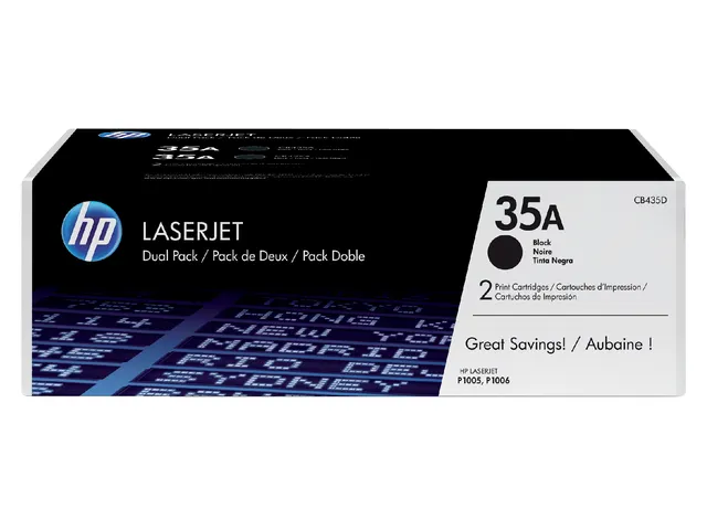 Tonercartridge Hp CB435AD Nr.35a Zwart Duopack