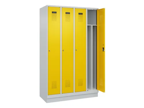 locker voor scheiding van kleding,HxBxD 1950x1200x500mm,4vak