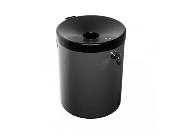 wandasbak,HxØ 250x180mm,romp staal,romp grafiet