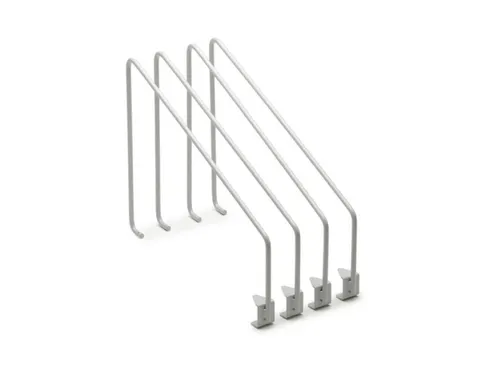 verdeelbeugel-set,v. legbord,ESD,HxD 280x400mm,staal,lichtgrijs