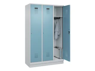 locker,HxBxD 1950x1200x500mm,3vak,vak B 400mm,cil.-slot,sokkel - 1