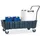 Opvangbak 2x 200l Opvangvol. 220l Pe 435x 1220x 820mm Wielen