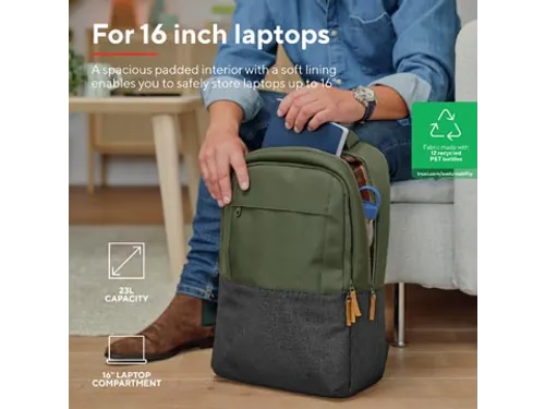 Laptoptas Rugzak 16 Inch Lisboa Groen