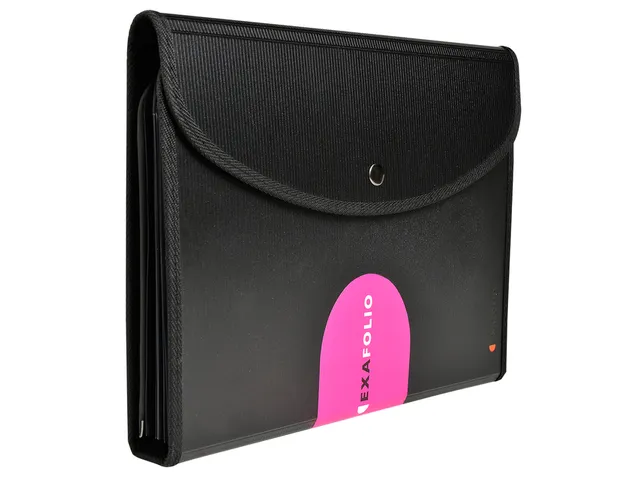 Sorteermap Exacompta Exactive Exacfolio 6 Vaks Zwart