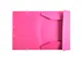 Elastomap 3 kleppen polypropyleen ondoorschijnend Eco A4 Fuchsia