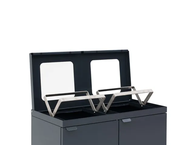 Bica 867 Afvalscheidingsunit 2x65 Liter Antraciet