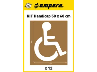 sjablonenset,rolstoelrijder,v. vloermarkeerapparaat,HxB 600x500mm - 2
