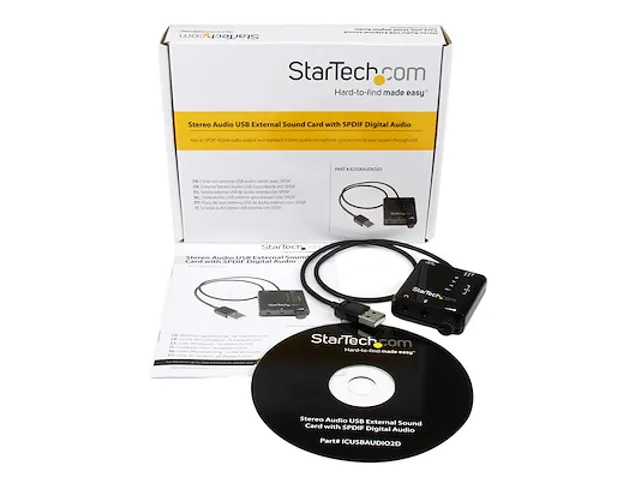 USB-Stereo Audio Adapter, Externe Geluidskaart met SPDIF Digitale Audi