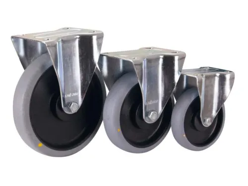 wielen met massief rubberen banden,massief rubber,antistatisch,Ø 160m