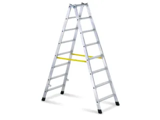 Boktrap Aluminium L 1 84M 2X8Treden Dubbelzijdig Uitvoering Nl - 1