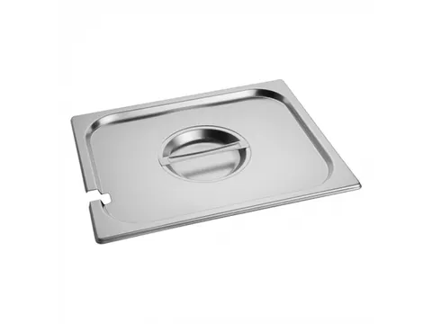 Caterchef Gastronorm deksel RVS met lepeluitsparing 1/2 GN