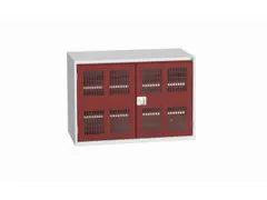 universele kast,HxBxD 800x1300x550mm,2xStalen bodem,draaigrendelslot