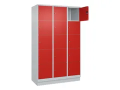 lockerkast,HxBxD 1950x1200x500mm,3x5vakken,vak B 400mm,cil.-slot
