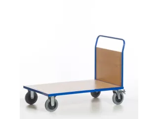 kopwandwagen,draagverm. 600kg,laadvl. LxB 1200x800mm,houtplaat,1wand - 6