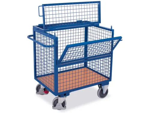 Bakwagen 500kg 1200x745mm Gaaswanden Met Deksel Ral5010