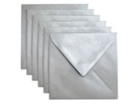 Envelop Papicolor 140x140mm Zilver Gegomd