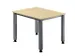 In hoogte verstelbaar bureau,HxBxD 680-760x800x800mm,blad esdoorn