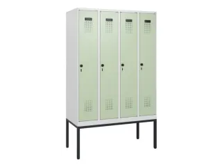 schoollocker,HxBxD 1950x1200x500mm,4vak,vak B 300mm,draaigrendel - 2