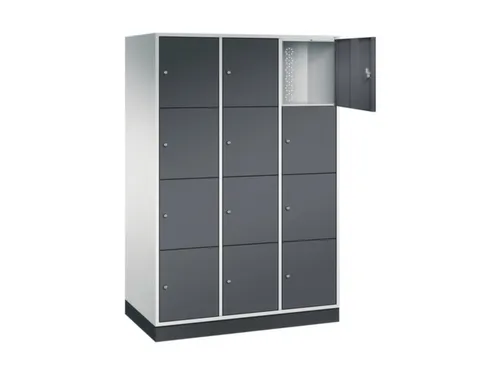 grootvolume-lockersysteem,RAL 7035/RAL 7021,HxBxD 1950x1220x600mm