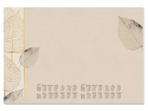 Designonderlegger Sigel Natural Leaves 27/28 59,5x41cm 30 vel 80 grams
