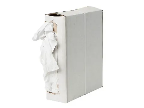 Witte Tricot Poetslappen 1e Kwaliteit 5kg Dispenserdoos