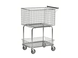 korfwagen,draagverm. 100kg,2etage(s),HxLxB 950x690x410mm