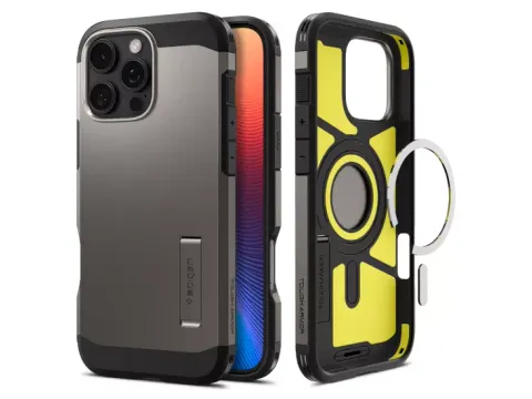 Coque Spigen Tough Armor MagSafe pour iPhone 16 Pro Gunmetal