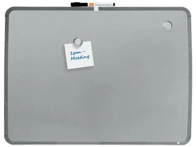 Tableau Blanc Nobo Slim Line 43x58cm Argent