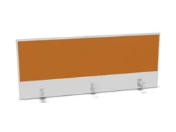 opzetpaneel,v. bureau,aanbouw achter,B 1400mm,Bl-wit,BN3005-geel