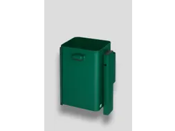 Afvalbak 40 Liter Wand/Paal Mosgroen