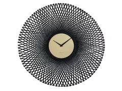 Wandklok NeXtime Vortex 60 cm zwart