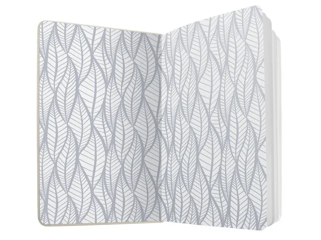Carnet de notes Sigel Jolie Beauty A5 hardcover ligné 'whitened leave