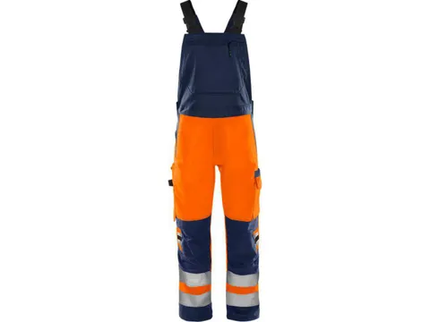 Fristads 1030 Amerikaanse overall voor P/COT, fluo oranje/marineblauw,