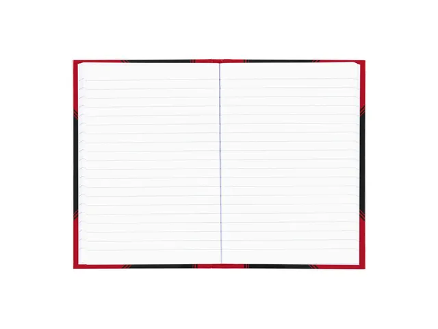 Cahier de notes Bantex noir/rouge A5 ligné 70g 96 feuilles