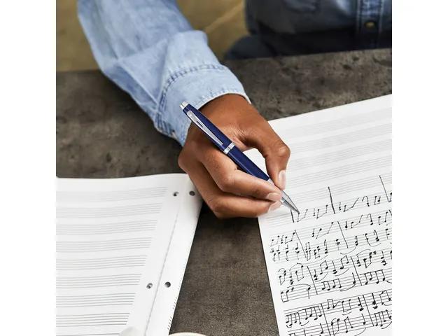 Rollerball SHEAFFER 100 E9339 Glossy blue lacquer chrome plated