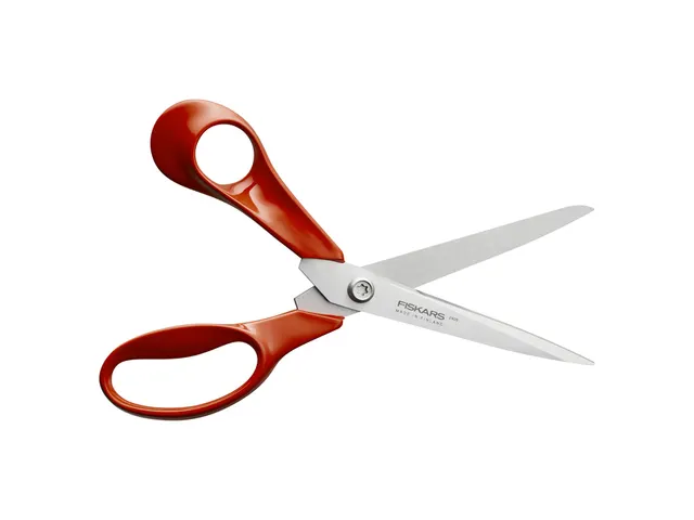 Schaar Fiskars Classic universeel 21cm links rood
