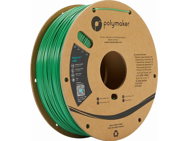 Polymaker PolyLite ABS filament 1,75 mm Groen 1kg