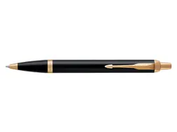 Balpen Parker IM Black Lacquer GT Medium Blauwe inkt