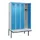 locker met bank,HxBxD 2120x1200x815mm,4vak,vak B 300mm,cilinderslot