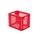 Euronorm-stapelbak 29l 320x400x300mm Wanden/bodem Opengewerkt Rood