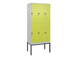 dubbeldekse locker,HxBxD 2120x900x500mm,3x2vak.,vak B 300mm