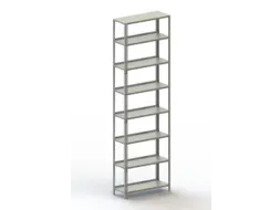 magazijnstelling,grondveld,HxBxD 2500x754x304mm,veldl. 800kg