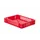 Euronorm-stapelbak 7l 75x 400x 300mm Wanden/bodem Opengewerkt Rood