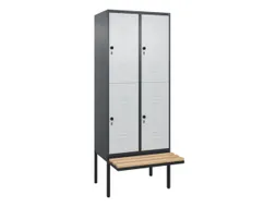 Dubbeldekse dekenkist,HxBxD 2120x800x815mm,2x2vak.,vak B 400mm