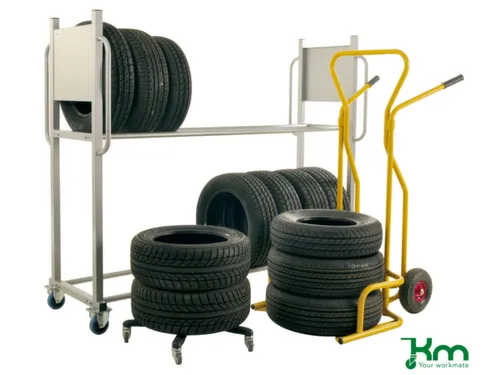 bandentrolley,draagverm. 120kg,laadvl. Ø 650mm,laad H 130mm,zwart