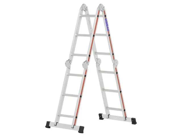 multifunctionele vouwladder,4x3,sporten,balk L 3,47m,aluminium
