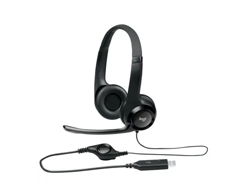 Computer Headset Logitech H390 USB-A Over Ear Zwart